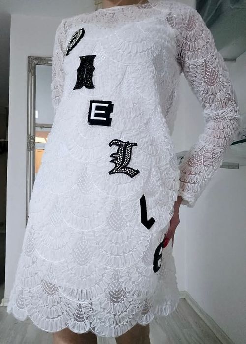 Рокля Gaelle Paris, размер S,M,плат тюл,кристали и пайети,ново!