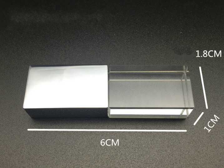 Стъклени, светещи USB 16 и 32 GB флаш памет.
