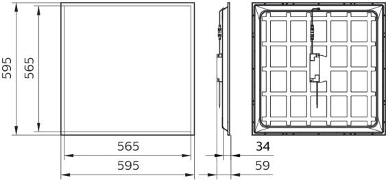 Vand panou led(lampă) 60x60 Philips