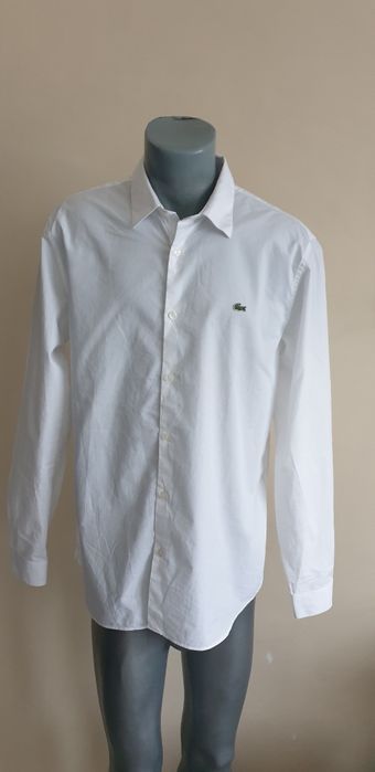 Lacoste Slim Fit Mens Size - 41 /16/ M НОВО! ОРИГИНАЛ! Мъжка Риза!