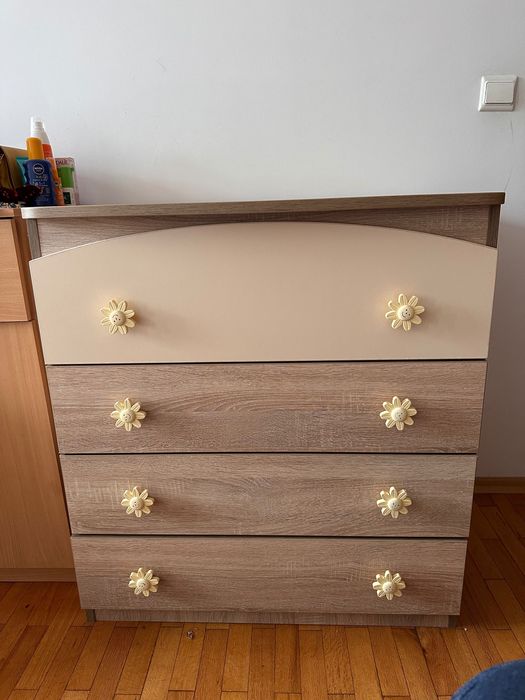 Детски шкаф / скрин с чекмеджета Aiko