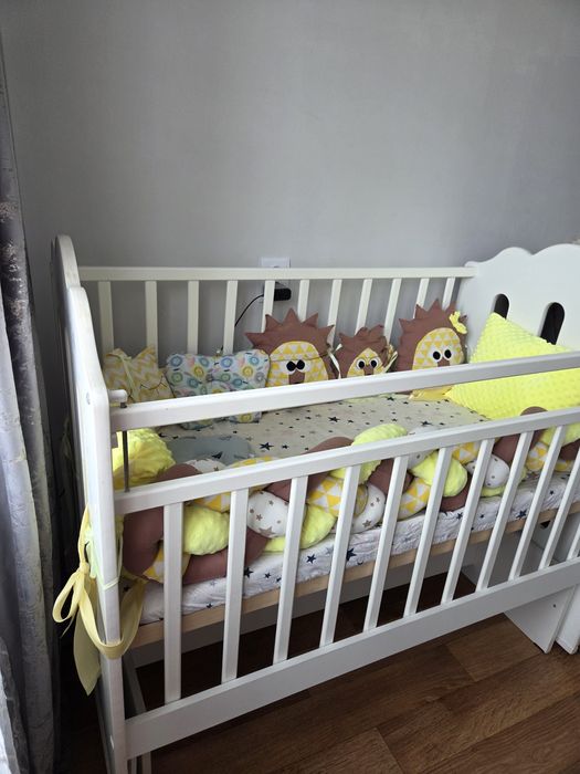 Детская кровать, с матрасом дёшево