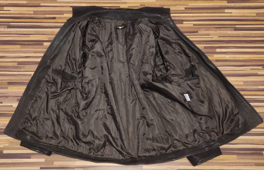 Geaca Piele maro ATNEI, mărimea XL-,XXL