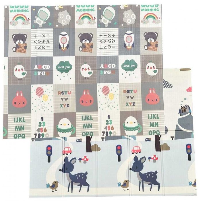 двулицево килимче с чанта 200х180 1см