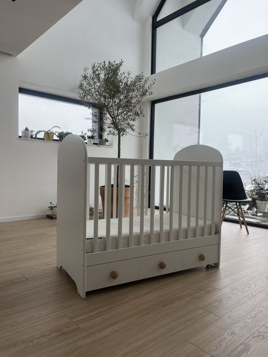 Pat bebe Gonatt IKEA cu saltea inclusa