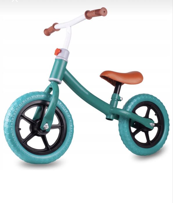 Bicicleta fara pedale pentru echilibru, verde