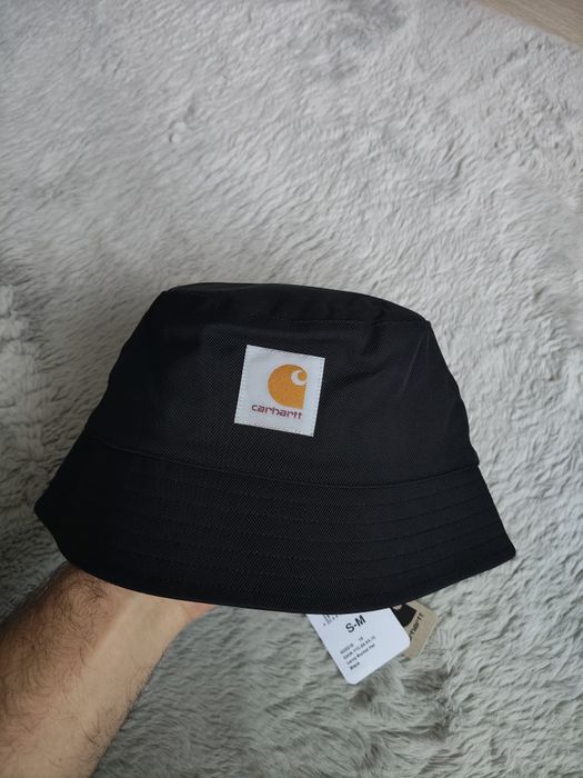 Carhartt Leroy bucket hat unisex culoare negru mărimea S-M noua originala