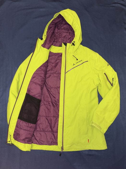 Geaca ski/snowboard VAUDE verde XS stare excelenta, robusta si usoara