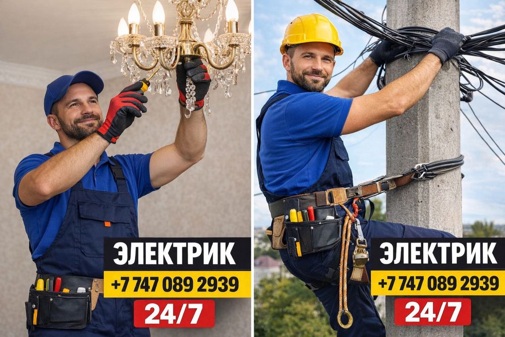 Электрик 24/7 | Опыт 9 лет | Гарантия