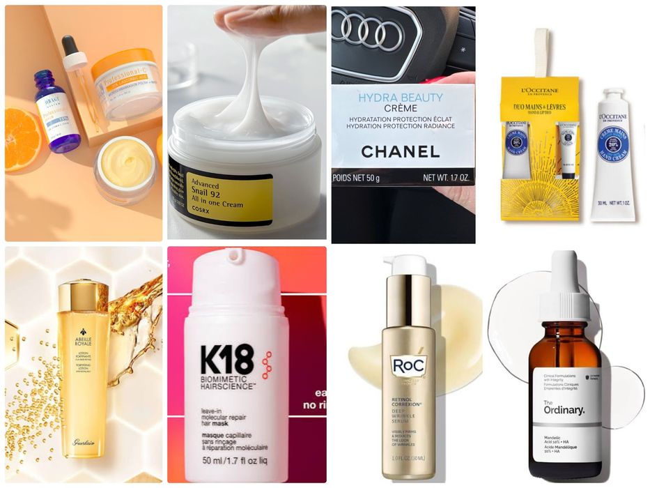 Guerlain Oribe SkinCeuticals COSRX RoC K18 L'occitane Channel Charlotte Tilbury