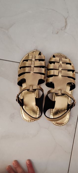 Sandale damă aurii 38 noi