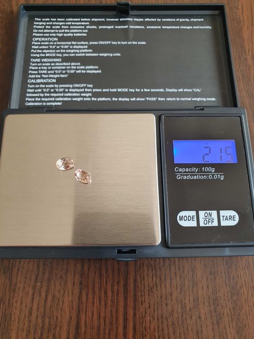 Pereche morganit natural