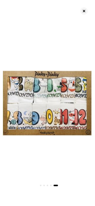 Set 12 body pt poze bebe lunar- cadou paturica pt poze