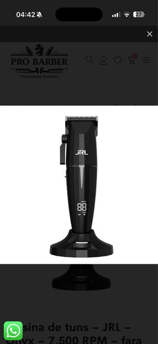 Masina de tuns JRL ONYX