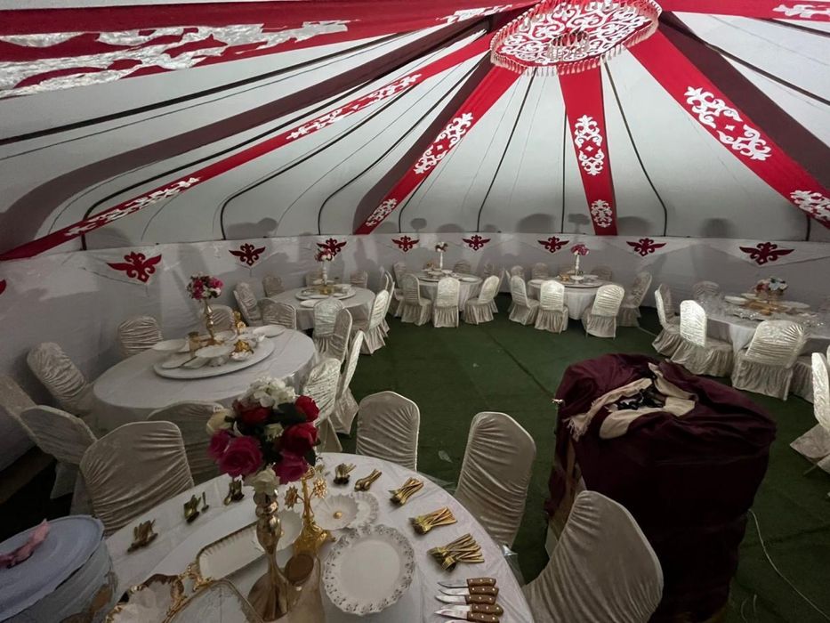 Палатка. Юрта. Темір үйлер