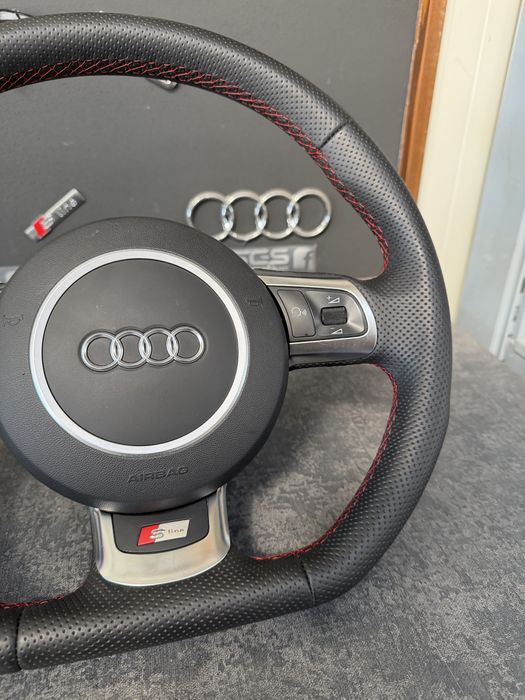 Volan sport tesit Audi b5 b6 b7 tts c6 perforat