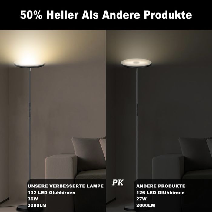 Модерна супер ярка подова лампа