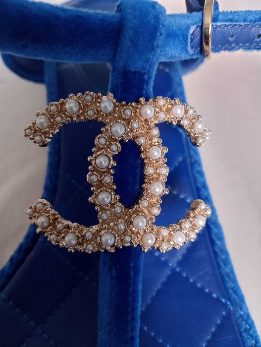 Оригинални сандали - Chanel Blue