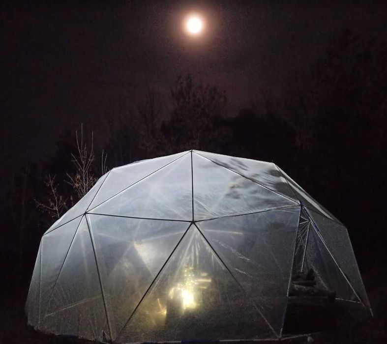 Куполна къща беседка оранжерия. Всякакви размери от различни материали