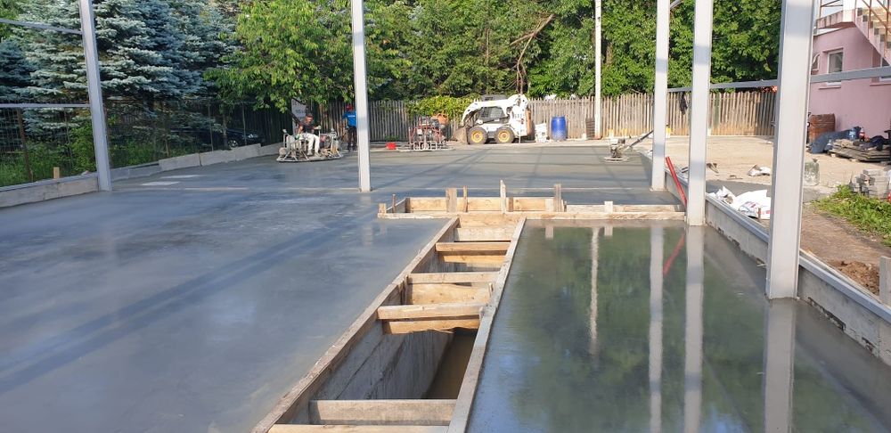 Turnari Beton Finisat cu Elicopter si cuart, platforme beton, Periat