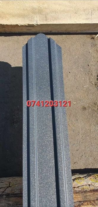 Șipca pentru gard gri mat antracit 0.50 mm la orice dimensiune