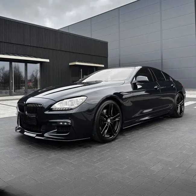 Extensii Praguri Laterale Prelungiri M Performance BMW 6er F06 Gran Coupe, Negru Lucios
