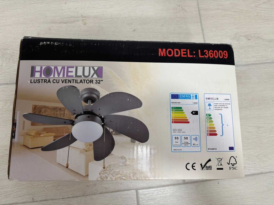 Lustra cu ventilator noua
