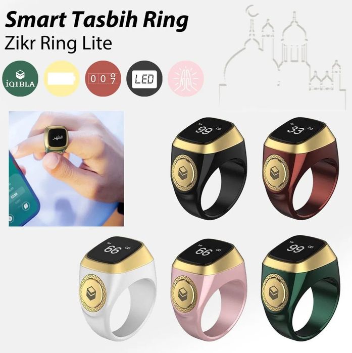 iQibla Zikr Ring – Aqlli Zikr Uzugi
