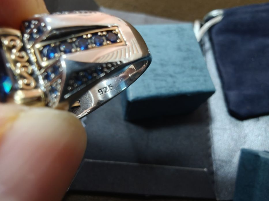 Мъжки сребърен пръстен 925