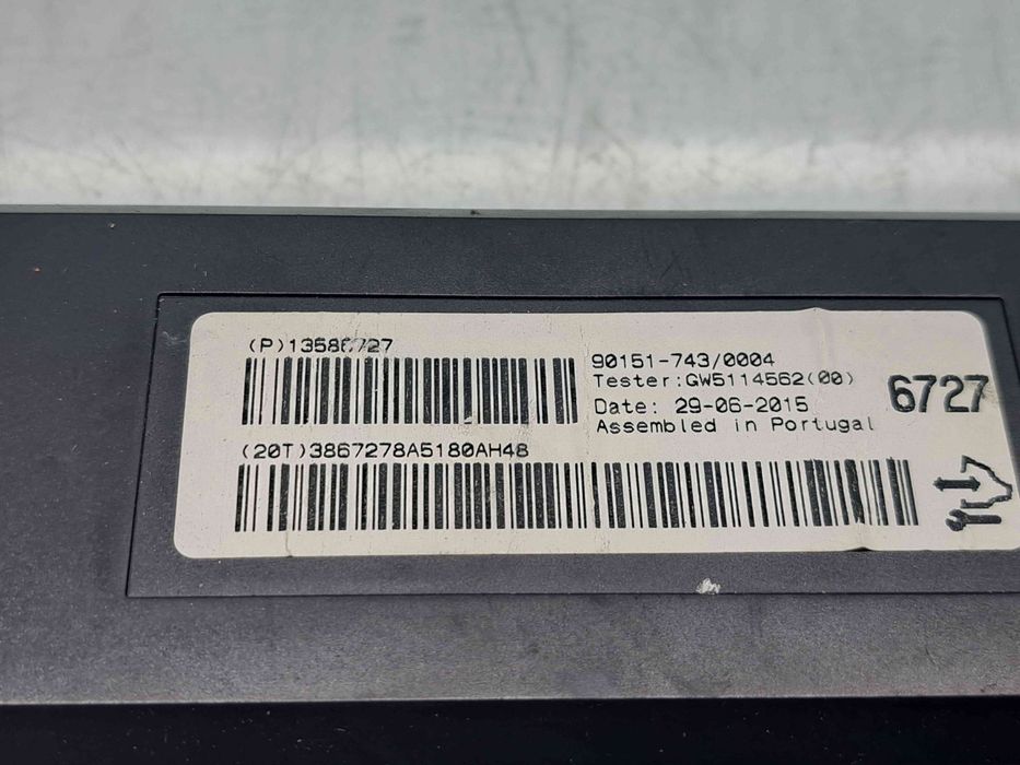 Modul confort Opel Astra J [Fabr 2009-2015] 13586727