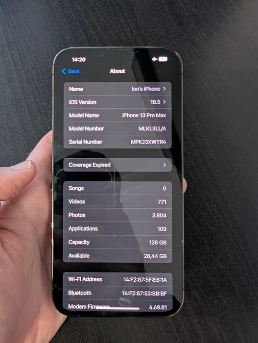 iPhone 13 Pro Max  Space Gray 128 GB