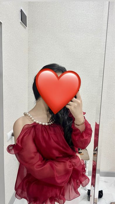 Кофта красное,вечерние