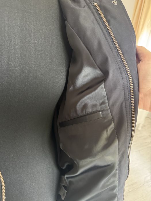 Calvin Klein Studio Leather Nylon Puffer Jacket - Style 40EM674