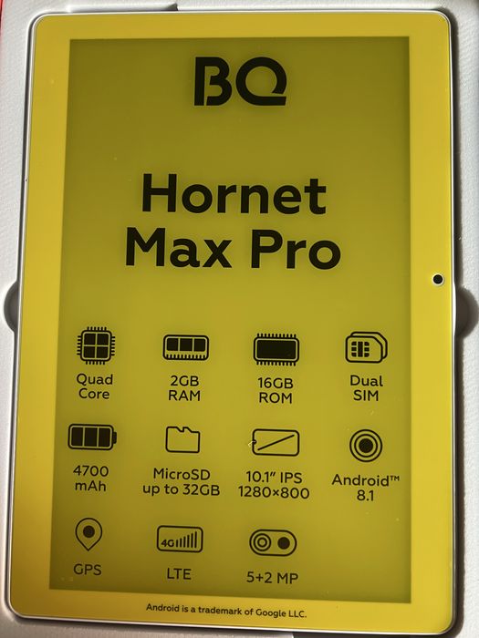 Планшет BQ Hornet Max Pro