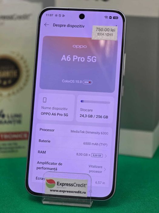 Oppo A6 Pro 5G [Ag45 Bacau1 B.5384] - Garantie 2 ani
