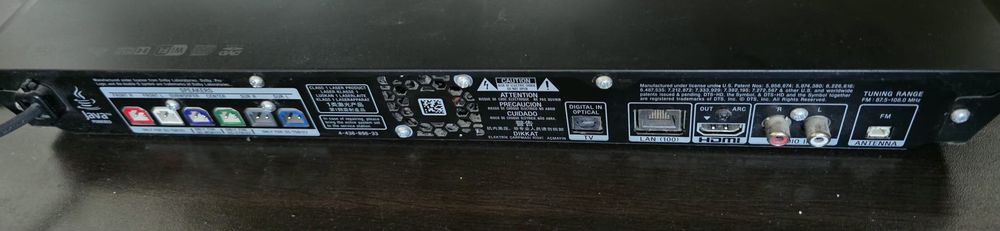Blue Ray система за домашно кино Sony BDV-E6100, 5.1, 3D, RMS 1000W, DLNA, USB, HDMI, Ethernet, Built-in Wi-Fi, Bluetooth.
Системата е във много добро