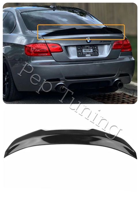 PSM лип спойлер BMW E92 багажник lip spoiler черен гланц гр ...