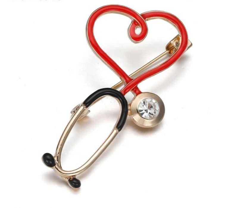 брошка стереоскоп подарък за лекар фармацевт медицинска сестра студент