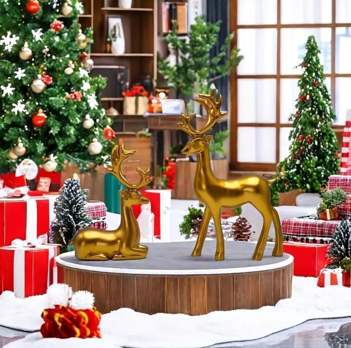 Золотая статуэтка оленей