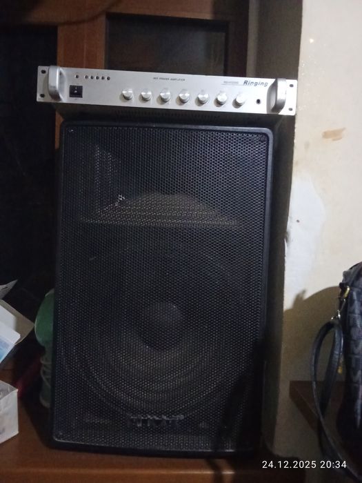 Усилитель и колонка сотилади