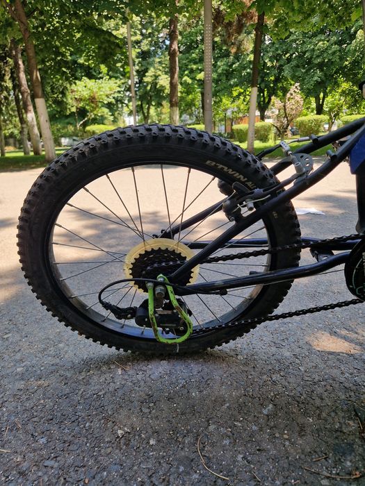 Bicicleta copii 20 inchi B-TWIN Racing Boy 500 racingboy verde dechatlon