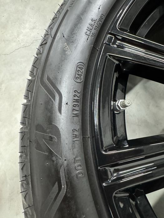 Jante Bmw X5 X6 R20 G05 G06 Originale M740 Black Bridgestone  90% de vara 2024
