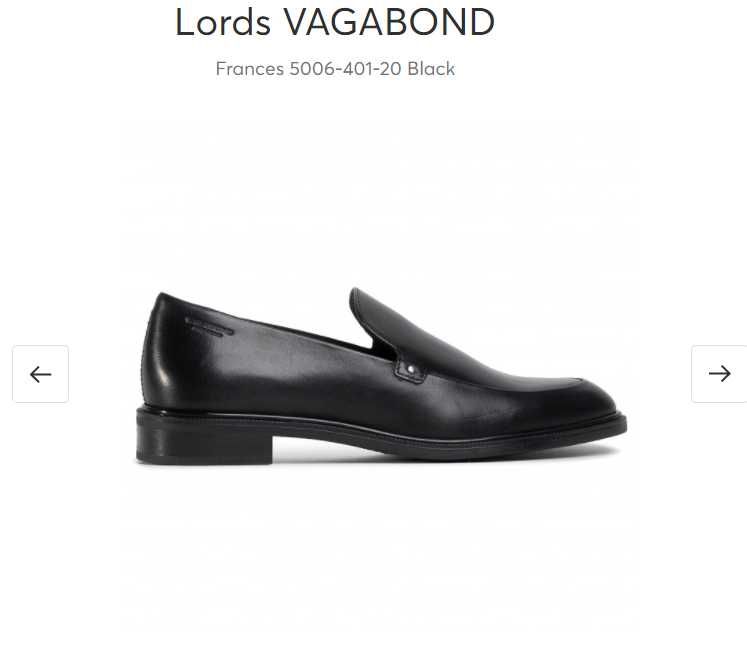 Pantofi negri damă 42 Vagabond