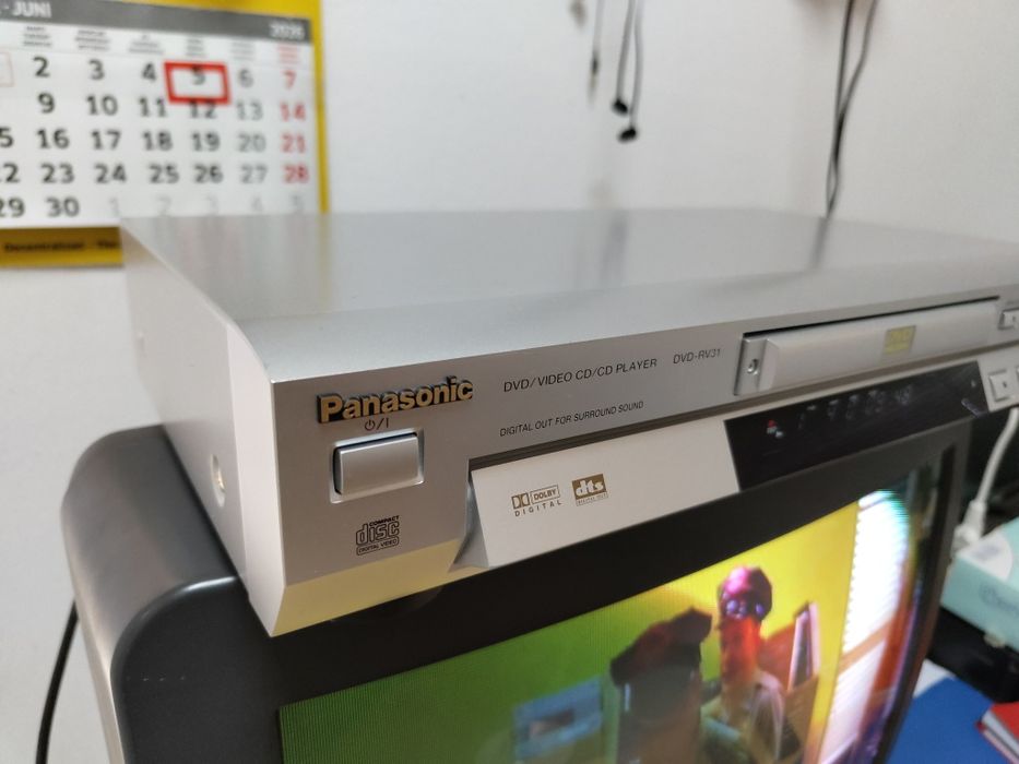 CD, DVD player Panasonic RV31 DAC audio de 96kHz/24 biți Bass Plus