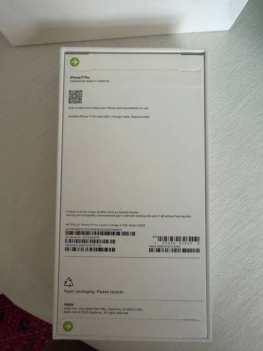 iPhone 17pro 512, LLA.