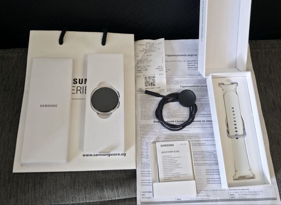 44mm Samsung watch 8 Experience Store Гаранция 2027г. Silver