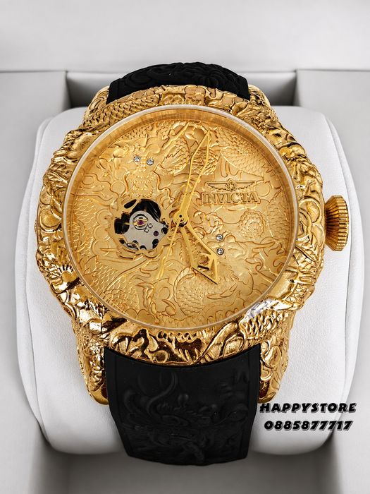 INVICTA Katana automatic black/gold 50 mm, Инвикта нов мъжки часовник