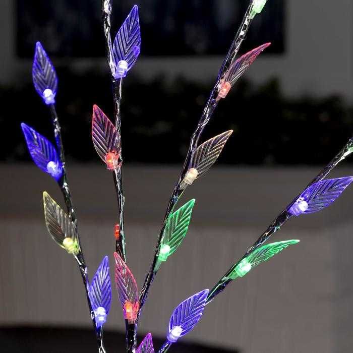 Коледно новогодишно светещо дръвче с многоцветни снежинки 150см