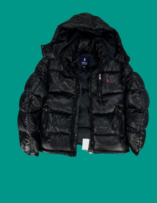 Geaca Polo Puffer Negru Lucios (marimi: L,XL,XXL)