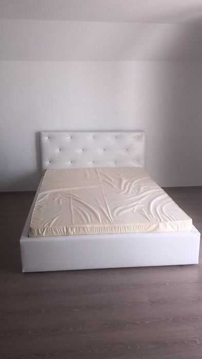 Pat tapitat + Saltea 1070 lei| Transport Gratuit